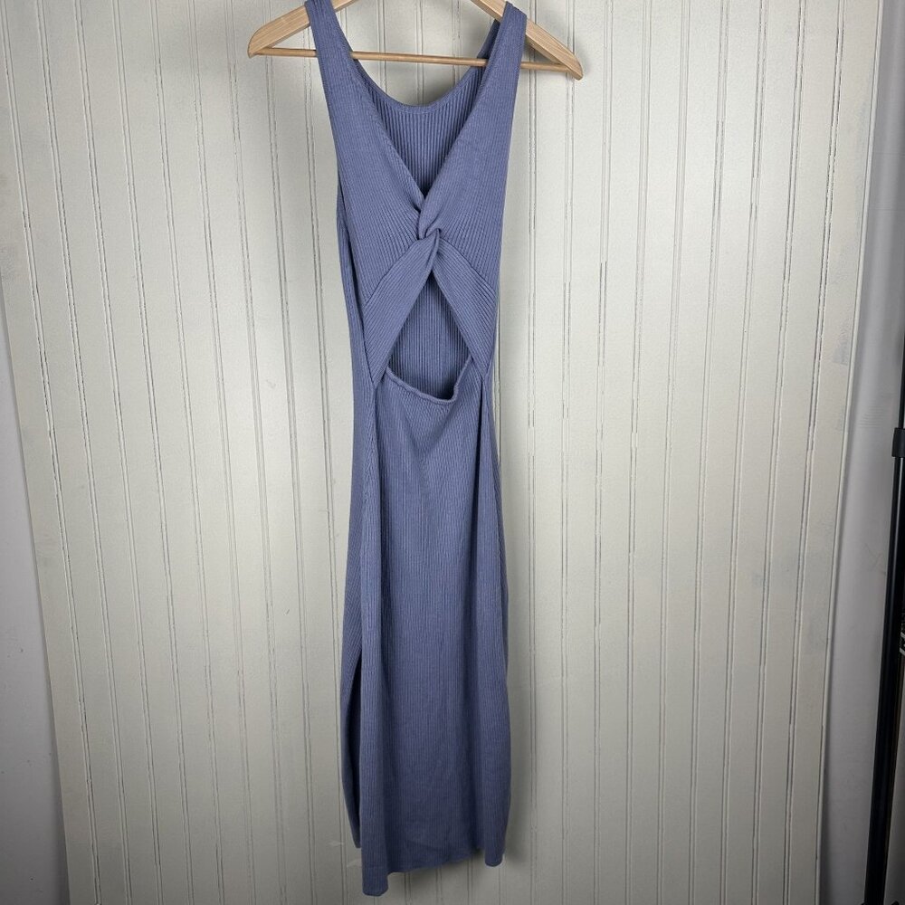 Freshman‎ 1996 Ribbed Dress Women's Size Small in a Periwinkle Color Back Design